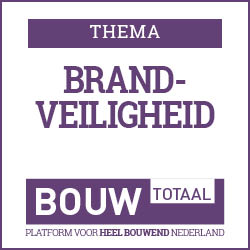 Thema header: BRAND-VEILIGHEID. BouwTotaal logo and tagline 'Platform voor heel bouwen Nederland'.