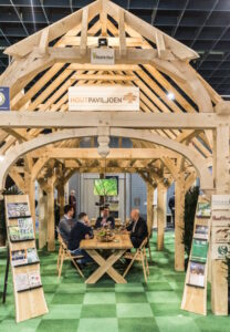 Het Houtpaviljoen op de bouwbeurs 2019