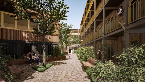 Web,BT.04.23.Hout.Celdex.2 | BouwTotaal Binnenplaats het Houten Hotel