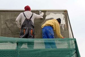 ventilatie tijdens stucen