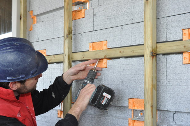 Installatie gevelisolatie