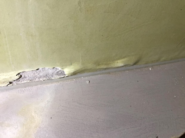 Vochtplekken in badkamer