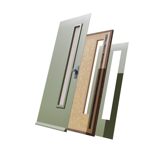 Opbouw Weekamp BioComfort-deur.