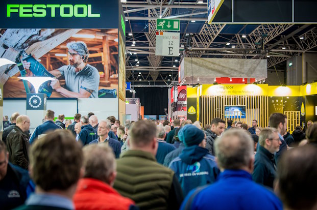 Beursvloer van de bouwbeurs